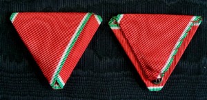 #HU040 - Hungary, Order of merit, Medal for Military virtue, Medal for Bravery, War ribbon