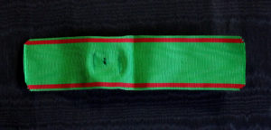 #TR034 – Turkey, Order of Osmania (Osmali) – Ribbon for Officer’s Cross (IV. class) with rosette (30 mm), Type 2